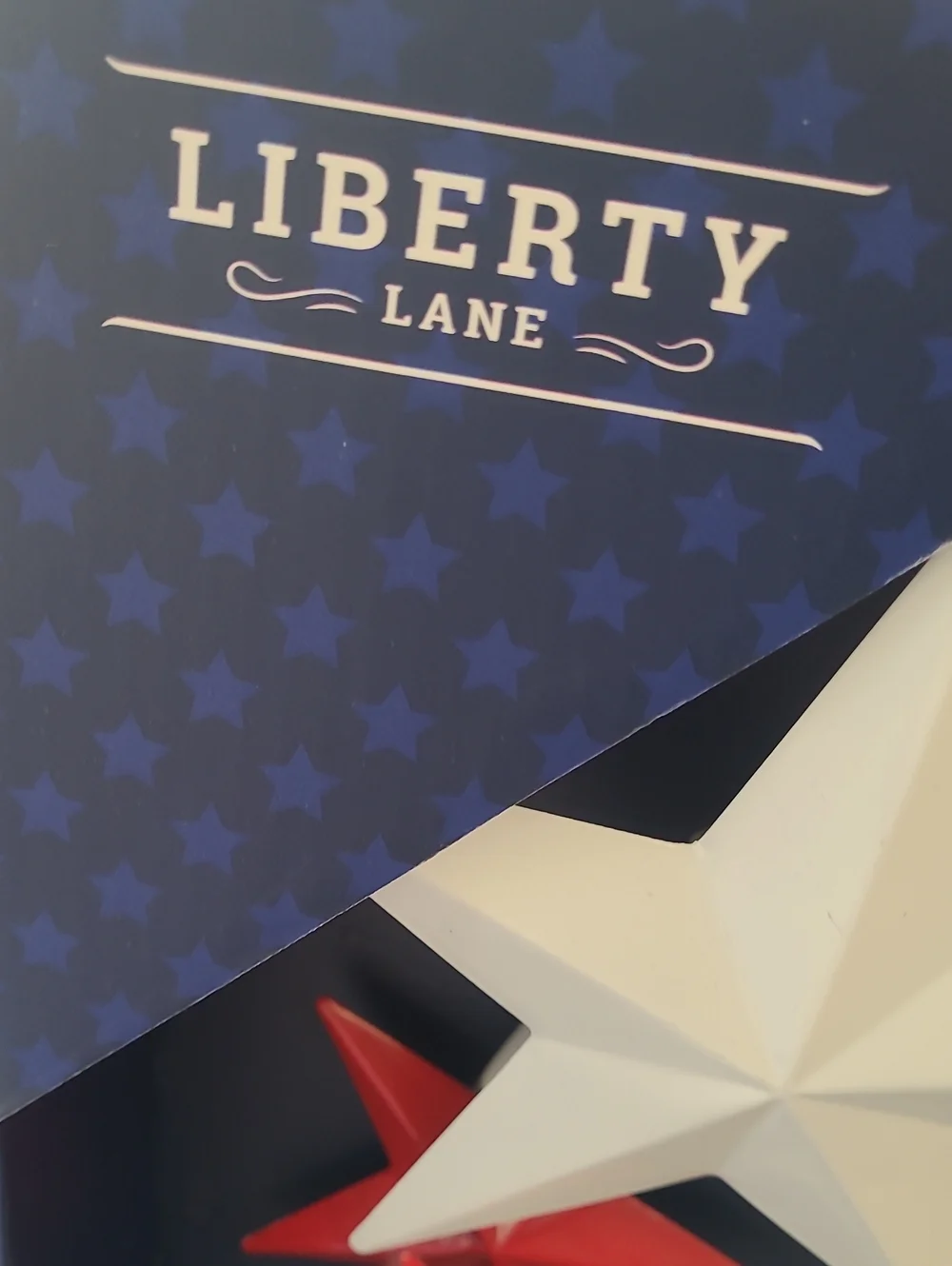 Liberty Lane Patriotic Star Wreath - Red White Blue - 19.5